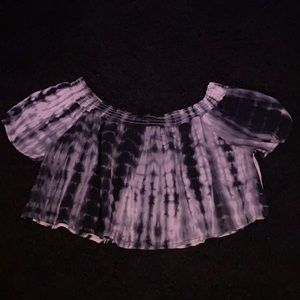 off shoulder crop top